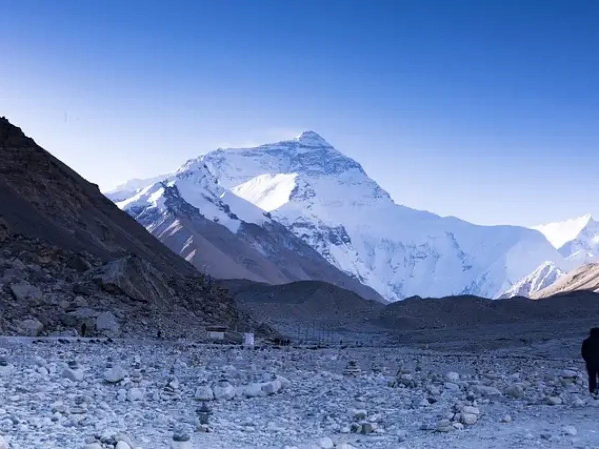 Everest Base Camp during peak ; Monsoon (June-August)