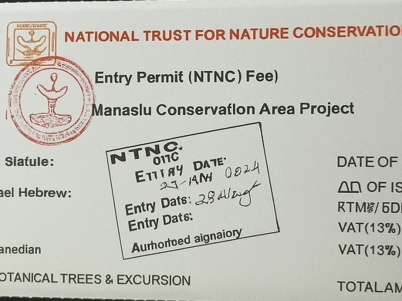 Manaslu Circuit Trek Permits