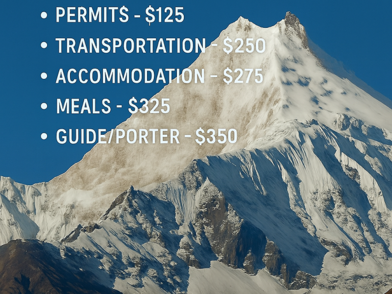 Manaslu Circuit Trek Cost Breakdown with Nature Heaven Treks and Expedition