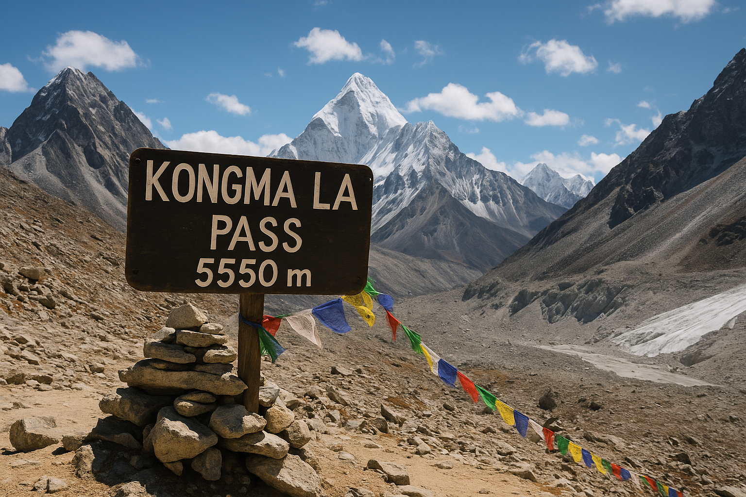 Does the Island Peak Climb 6189m need to cross the Kongma La Pass 5550 m? with Everest Base Camp Trek and Passed Kongma la Pass 5550